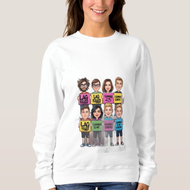 Sweatshirt Jouer est mon Cardio (Devant)