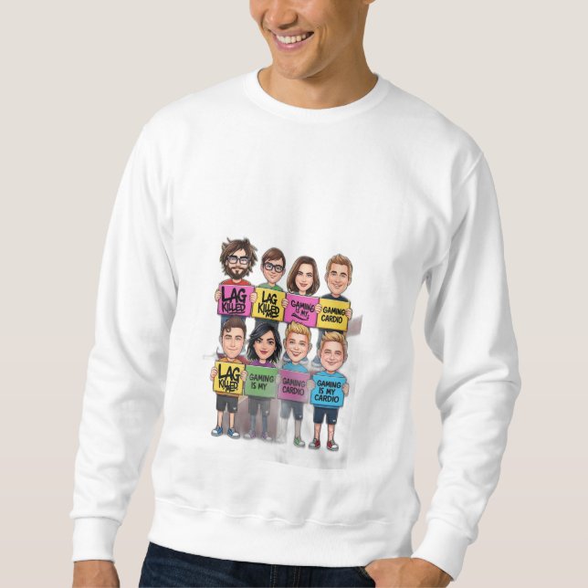 Sweatshirt Jouer est mon Cardio (Devant)