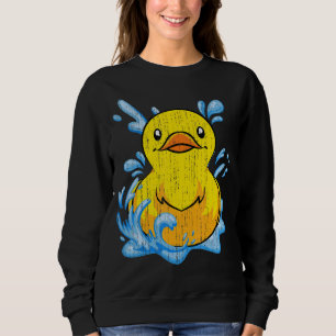Sweatshirt Jouet à canard en caoutchouc Duckie Duckie Cute en