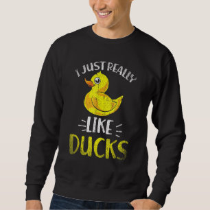 Sweatshirt Jouet Bain Cute Ducky Duckie Canard en Caoutchouc