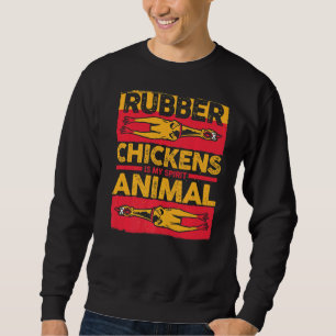Sweatshirt Jouets En Caoutchouc De Poulet Le Poulet En Caoutc