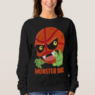 Sweatshirt Joueur Cool de la balle de basket-ball Monster Bal