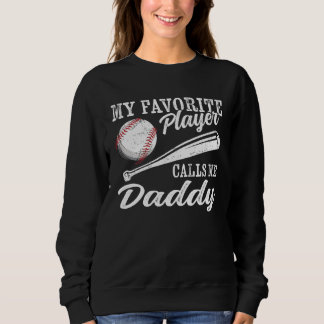Sweatshirt Joueur de baseball coachant mon joueur préféré m'a