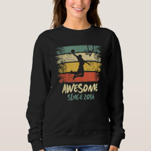 Sweatshirt Joueur de basket-ball 6e anniversaire stupéfiant d