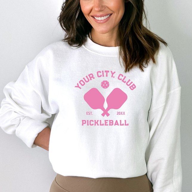 Sweatshirt Joueur de l'équipe de Pickleball Club Personnalisé (Créateur téléchargé)