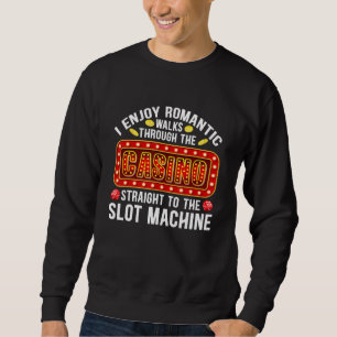Sweatshirt Joueur de poker se promène à travers les machines 