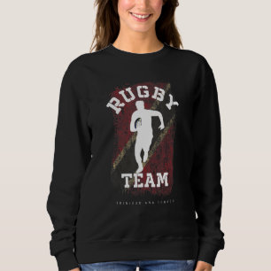 Sweatshirt Joueur de rugby Drapeau Trinité-et-Tobago Ballon S