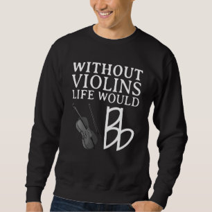 Sweatshirt Joueur de violon drôle pour hommes femmes altiste