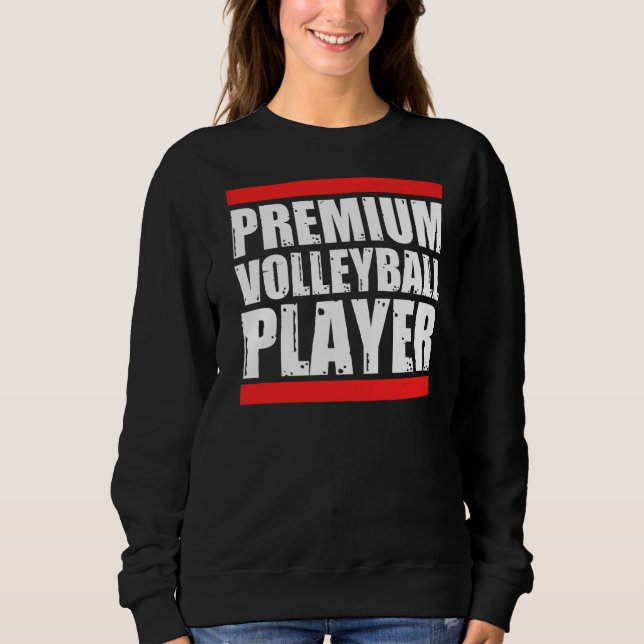 Sweatshirt Joueur de volley-ball (Devant)