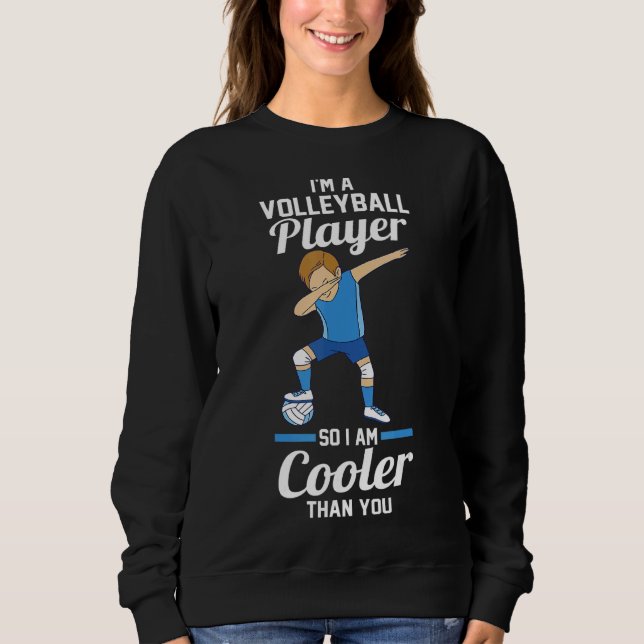 Sweatshirt Joueur de volley-ball (Devant)