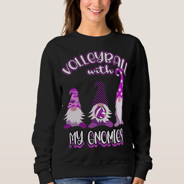 Sweatshirt Joueur de volley-ball Gnomes (Devant)