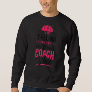 Sweatshirt Joueur de volleyball Coach Vintage Je ne suis pas