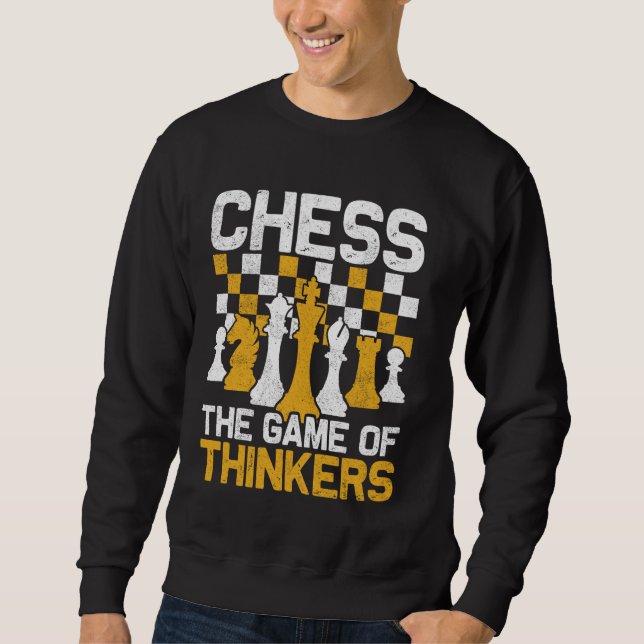 Sweatshirt Joueur d'échecs jeu de jeu de jeu d'échecs (Devant)