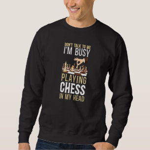 Sweatshirt Joueur d'échecs Pièce d'échecs Vintage