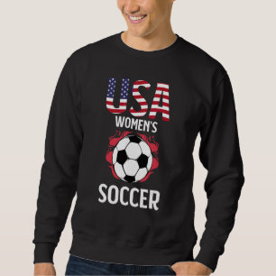 Sweatshirt Joueur du drapeau américain de football féminin At
