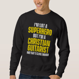 Sweatshirt Joueur guitariste chrétien de l'église de culte
