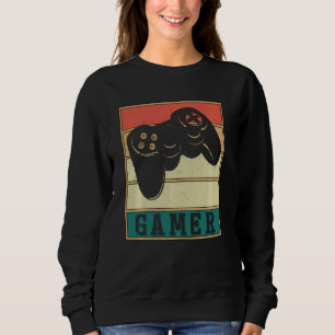 Sweatshirt Joueur vidéo vintage Retro Gamer