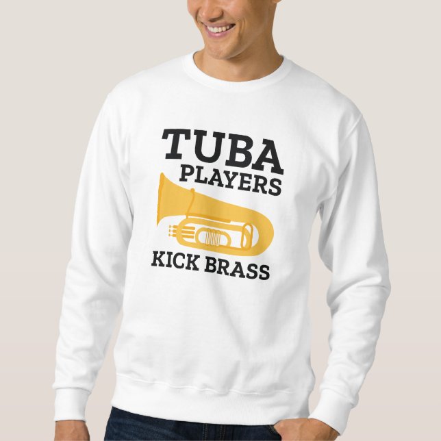 Sweatshirt Joueurs de tuba botte le cuivre (Devant)