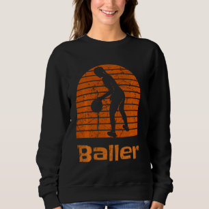 Sweatshirt Joueuse de basket-ball féminine Retro Sunset Vinta