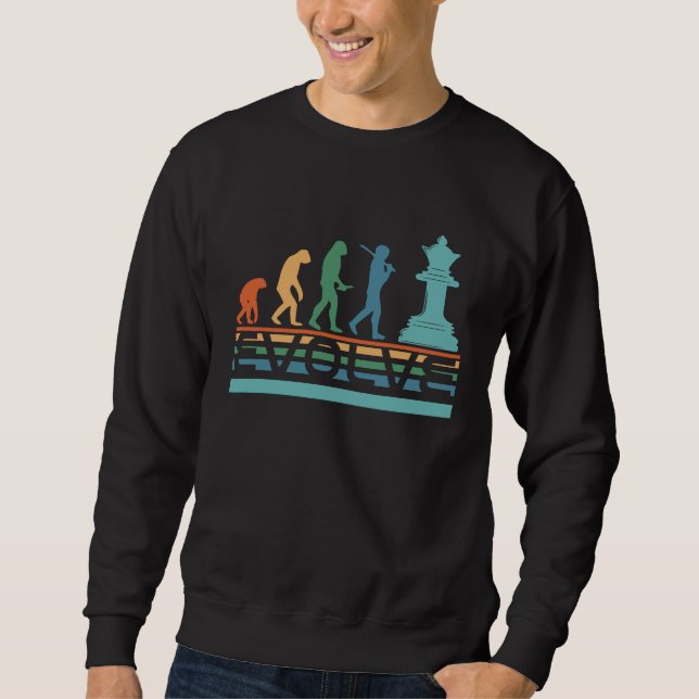 Sweatshirt Joueuse de dames d'échecs de la Reine d'évoluer ne (Devant)