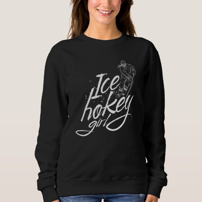 Sweatshirt Joueuse de hockey sur glace entraîneur équipe Hobb (Devant)