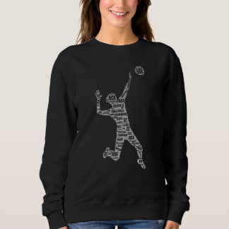 Sweatshirt Joueuse de volley-ball fille géniale volley-ball f
