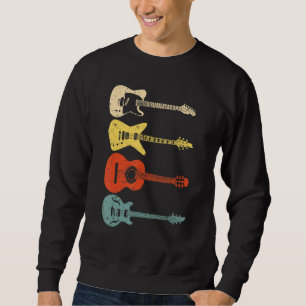 Sweatshirt Joueuses de guitare cool Hommes Femmes Vintage Gui