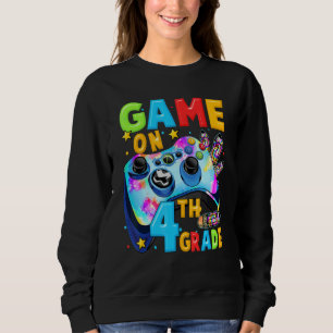 Sweatshirt Jouez au niveau 4e année Garçons joueurs de ret