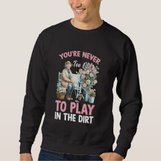 Sweatshirt Jouez dans la terre Dame de la plante Fleur Grand-