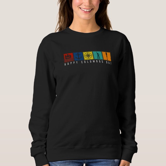 Sweatshirt Jour de Christophe Colomb Découverte de l'Amérique (Devant)