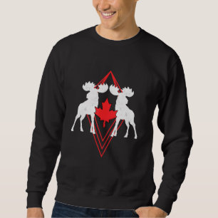 Sweatshirt Jour de fierté canadienne orignal feuille d'érable