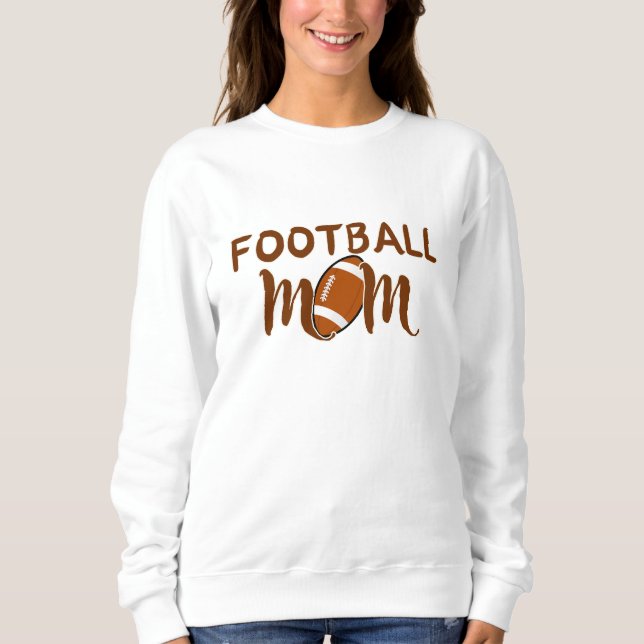Sweatshirt Jour de jeu de maman de football (Devant)