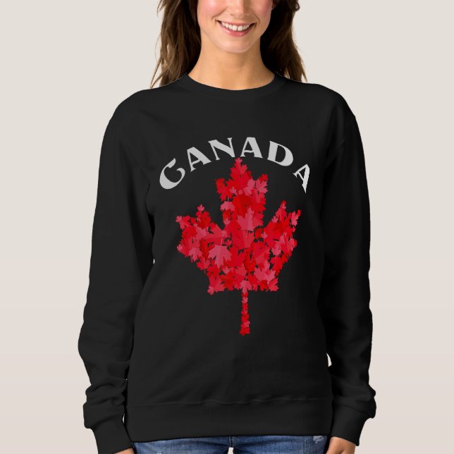 Sweatshirt Jour de la fierté canadienne Feuille d'érable Cana (Devant)