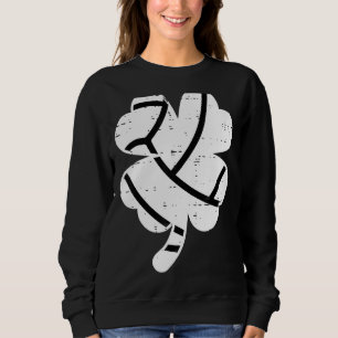 Sweatshirt Jour de la Saint Patrick de volley-ball shamrock S