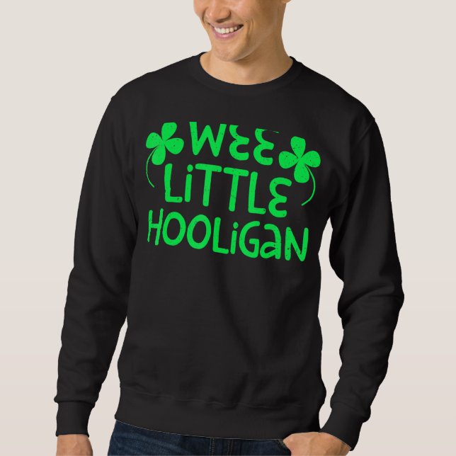Sweatshirt Jour de la Saint Patrick de Wee Little Hooligan (Devant)