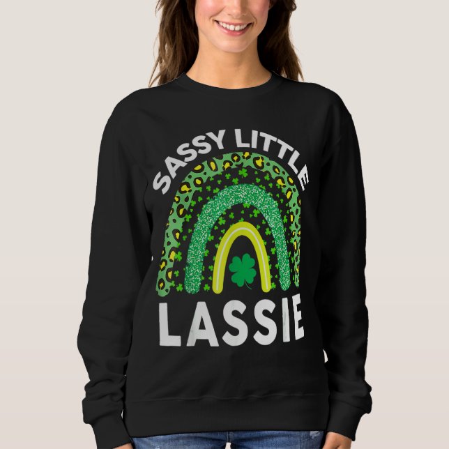 Sweatshirt Jour de la Saint Patrick Femmes Bébé Bébé Sassy Li (Devant)