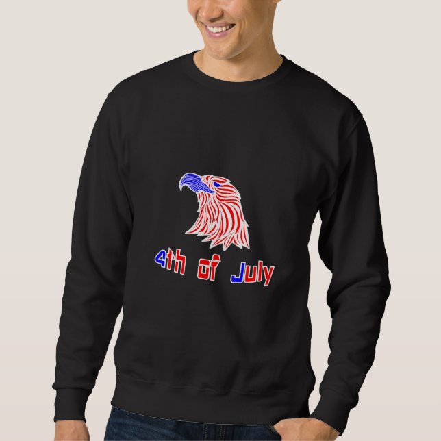 Sweatshirt Jour de l'Indépendance 4 juillet aigle (Devant)