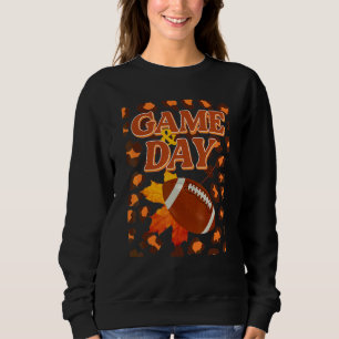 Sweatshirt Jour de match Léopard Feuilles d'automne Football