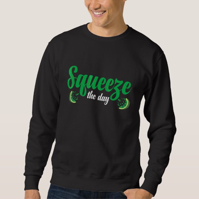 Sweatshirt Jour de pression de citron Limonade  Jus de citron (Devant)
