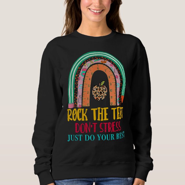 Sweatshirt Jour de test Jour de test Enseignants Jour de test (Devant)