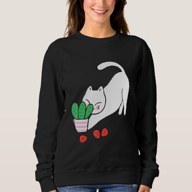 Sweatshirt Jour des animaux de chat (Devant)