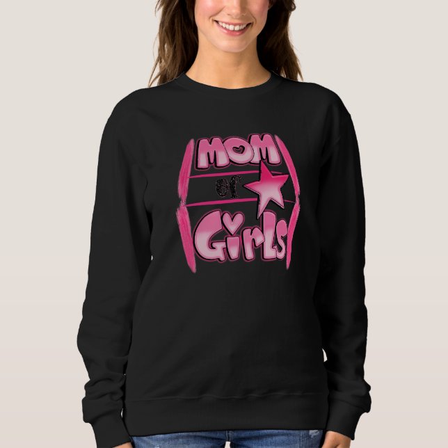 Sweatshirt Jour Des Mères De Maman De Filles (Devant)