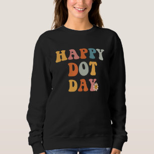 Sweatshirt Jour des points heureux Retro Joyeux Jour internat