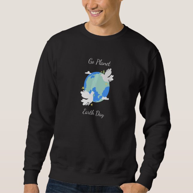 Sweatshirt Jour des terres Pour La Paix (Devant)