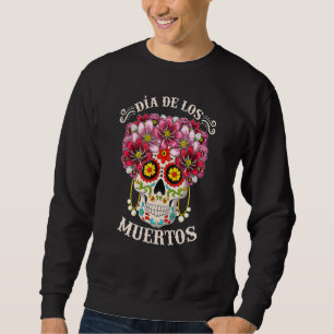Sweatshirt Jour Dia De Los Muertos Du Costume De Crâne Morte