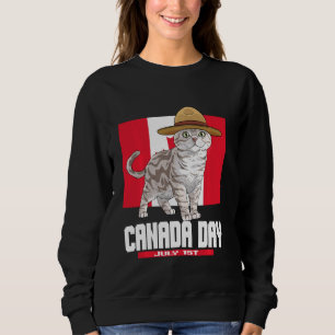 Sweatshirt Jour du Canada à courte distance 1er juillet Patri