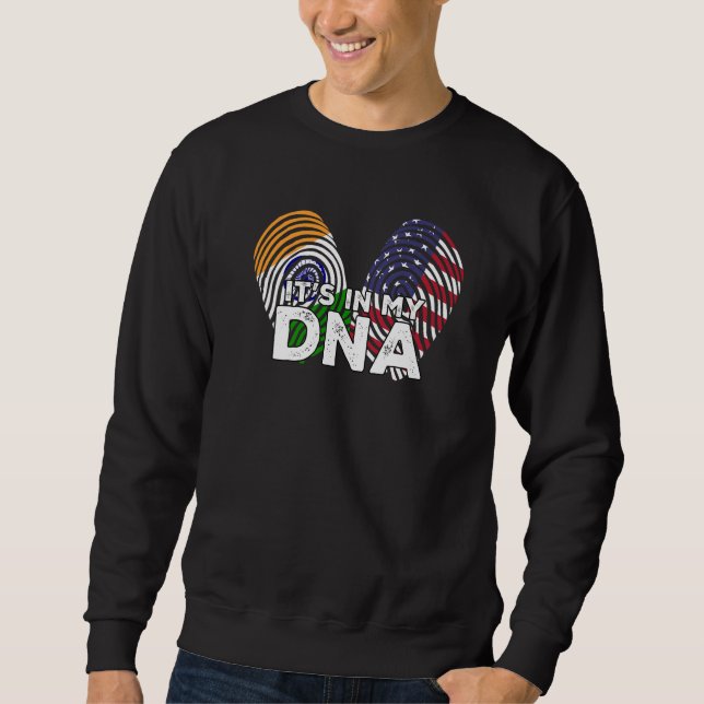 Sweatshirt Jour du drapeau fier de l'Inde F Hindi Sikh Amériq (Devant)