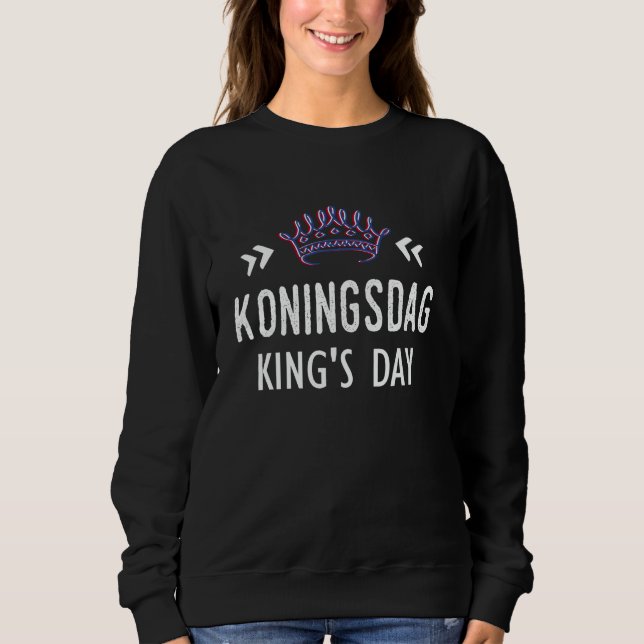 Sweatshirt Jour du Roi Drapeau des Pays-Bas Jour du Roi Amste (Devant)