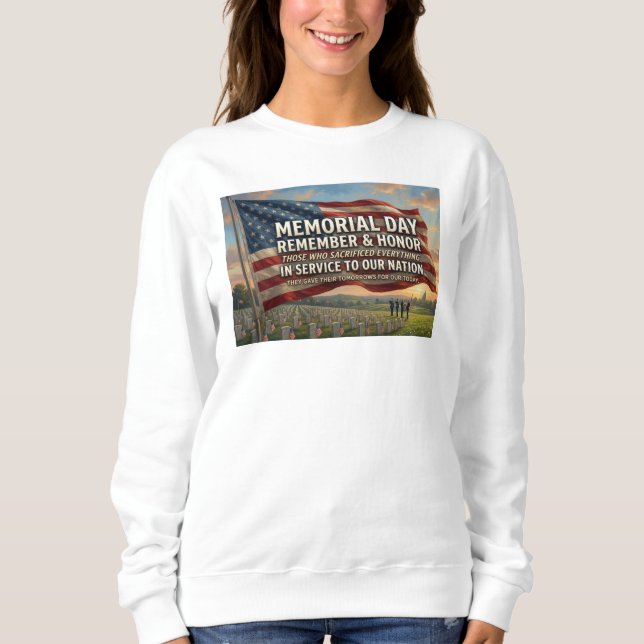 Sweatshirt Jour du Souvenir   (Devant)