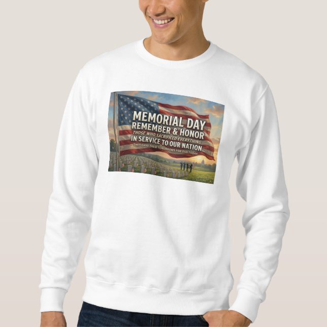 Sweatshirt Jour du Souvenir   (Devant)